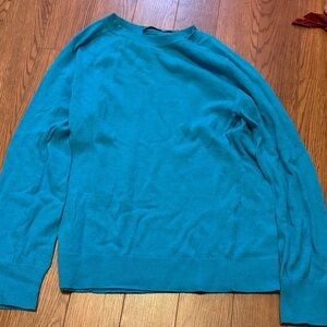 Zara Teal Crewneck Sweater